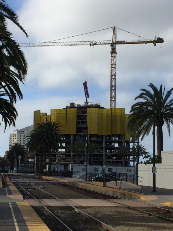 Pacific Gate - View from the North across Broadway